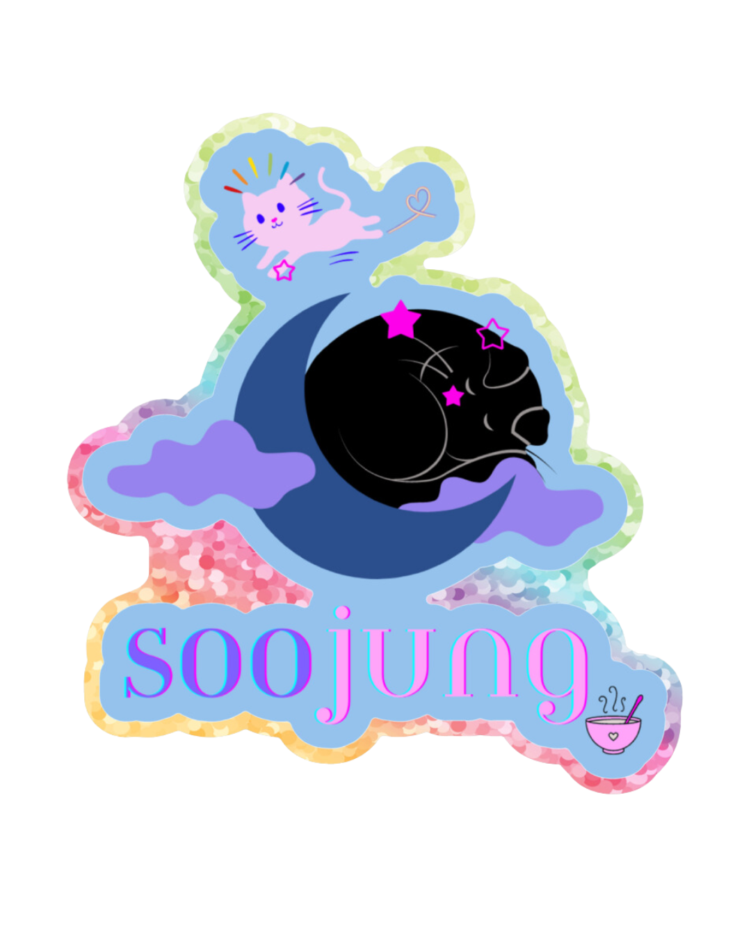 SOOJUNG Cat Glitter Sticker
